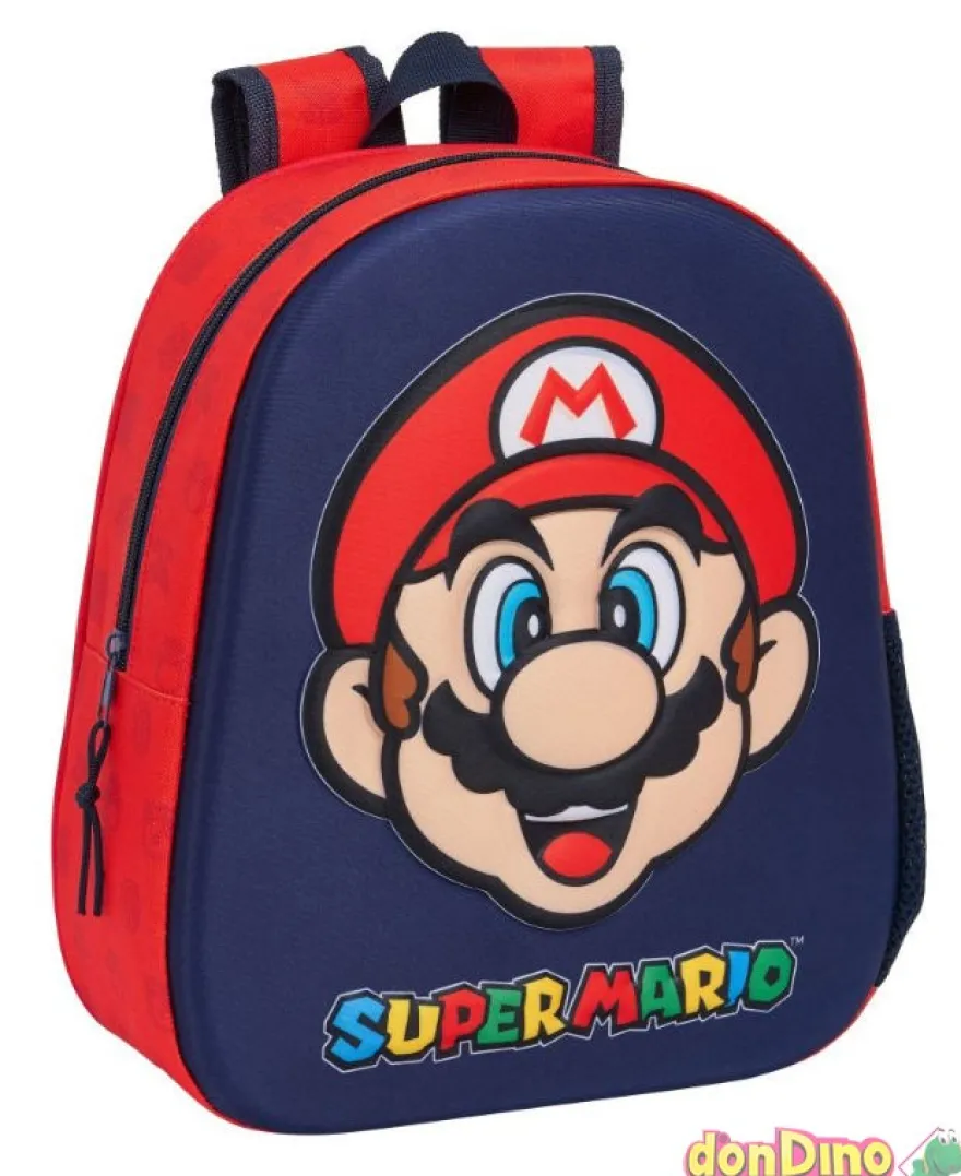 Mochila infantil 3d super mario