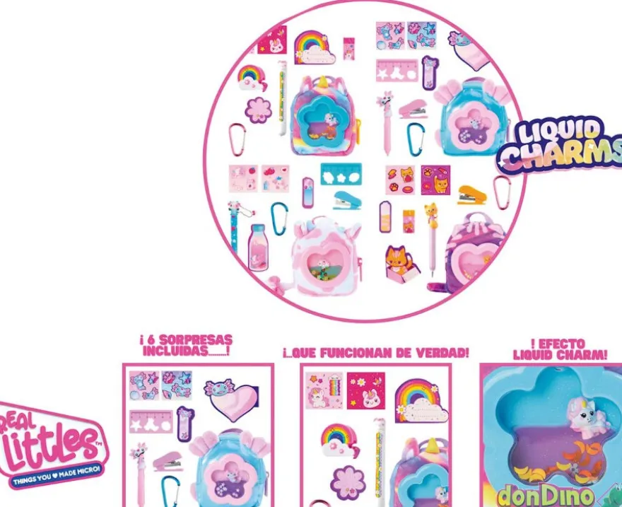 Mochila liquid charms real littles