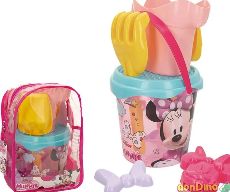 Mochila minnie con cubo playa y accesorios