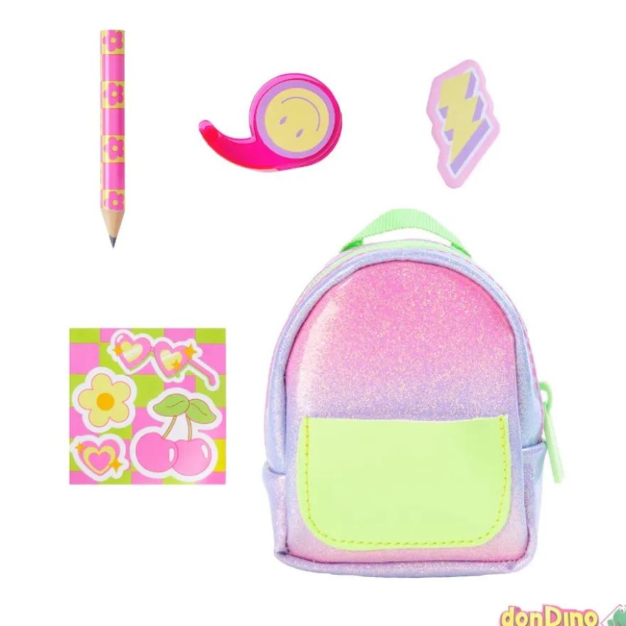 Mochila neon real littles