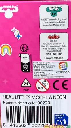 Mochila neon real littles