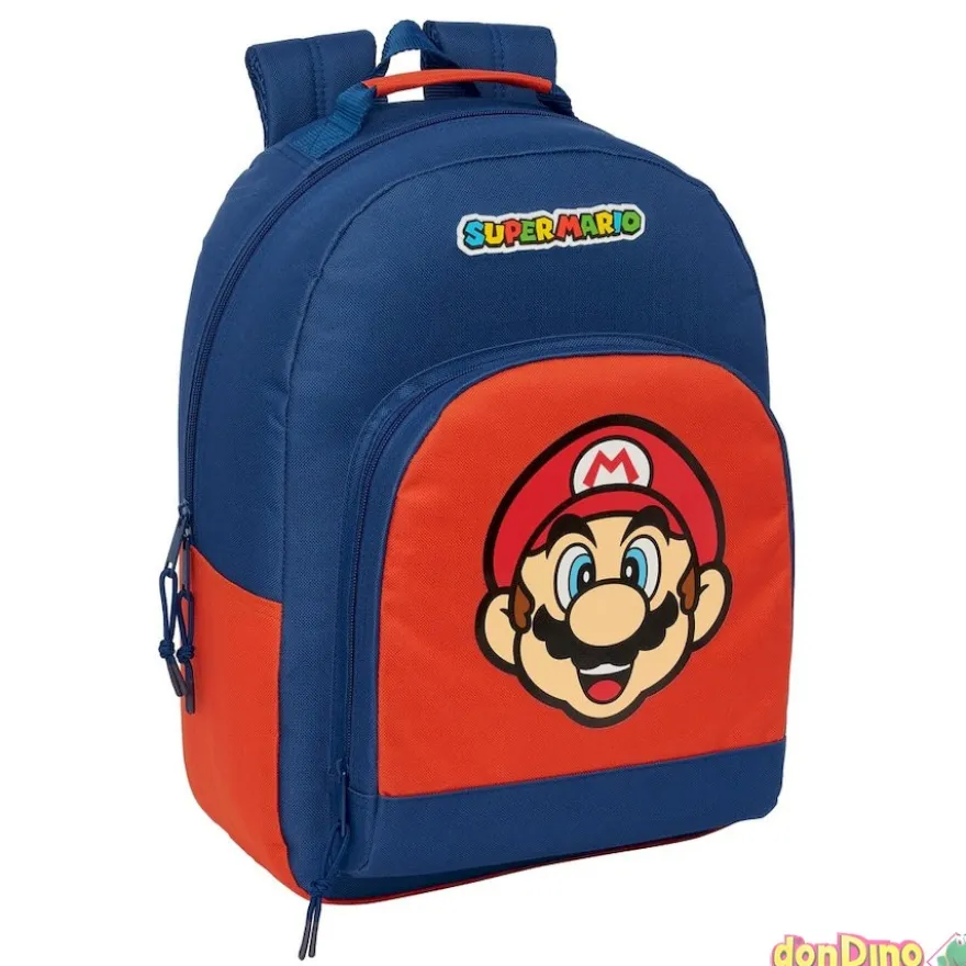 Mochila super mario 42 cm. adaptable