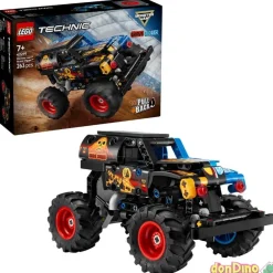 Monster jam grave diggert fuego y hielo lego technic - 263 pzas.