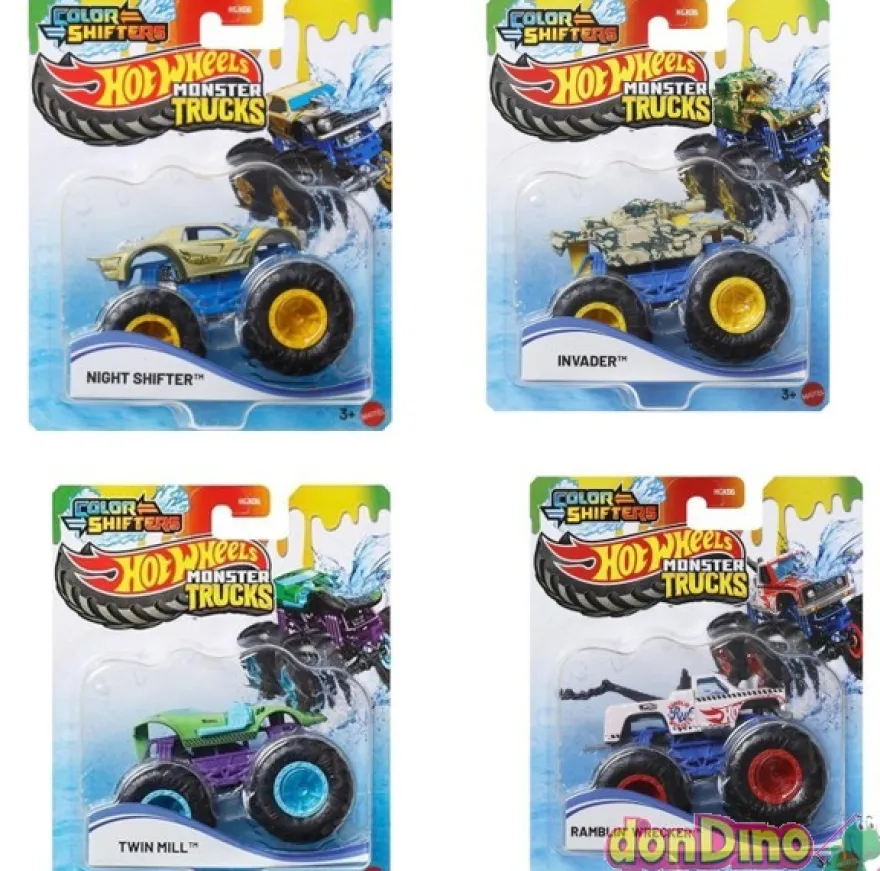 Monster truck color shifters hot wheels - surtidos