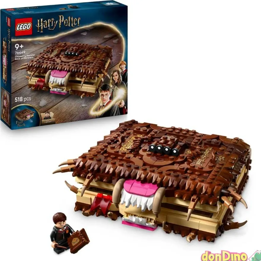 Monstruoso libro de los monstruos mordedor lego harry potter - 518 pzas.