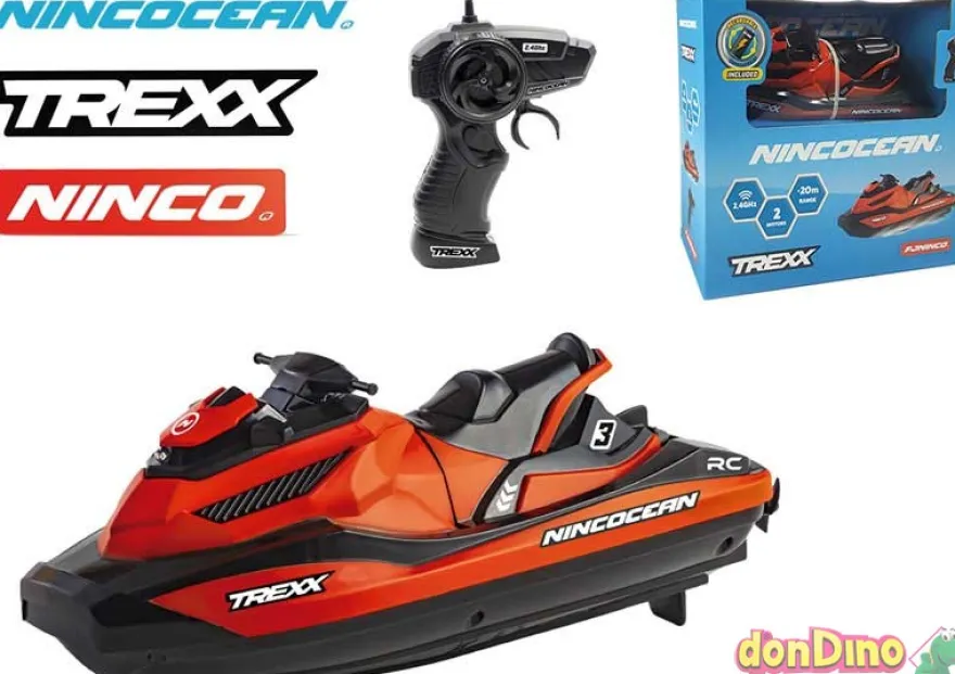 Moto agua trexx r/c batería + cargador - 2 motores