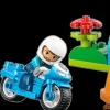 Moto de policia azul lego duplo