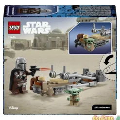 Moto speeder del mandaloriano y grogu lego star wars