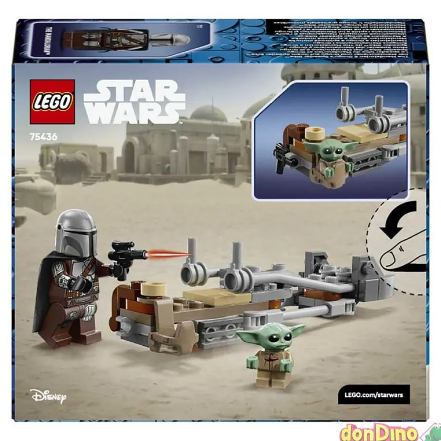 Moto speeder del mandaloriano y grogu lego star wars