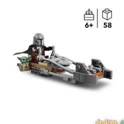 Moto speeder del mandaloriano y grogu lego star wars