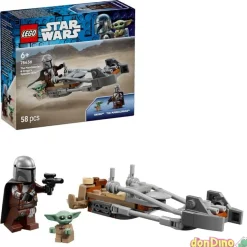 Moto speeder del mandaloriano y grogu lego star wars