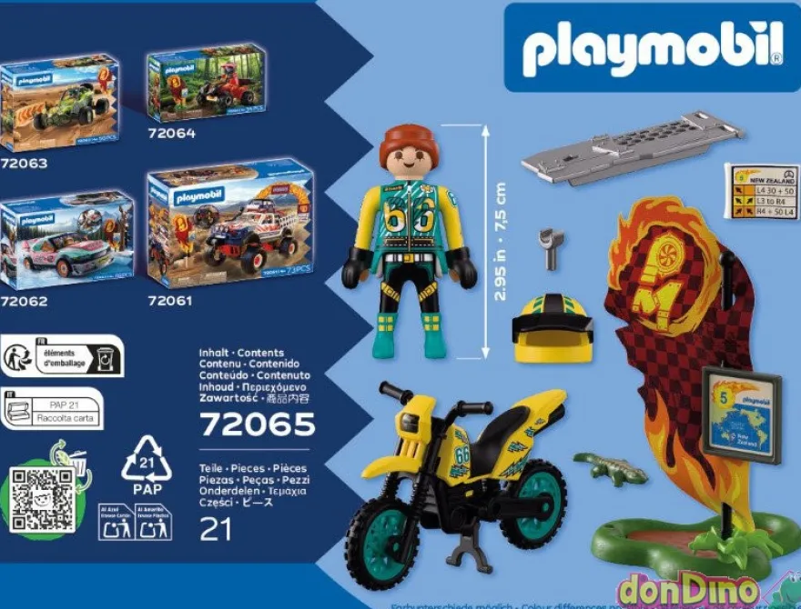 Moto todoterreno playmobil