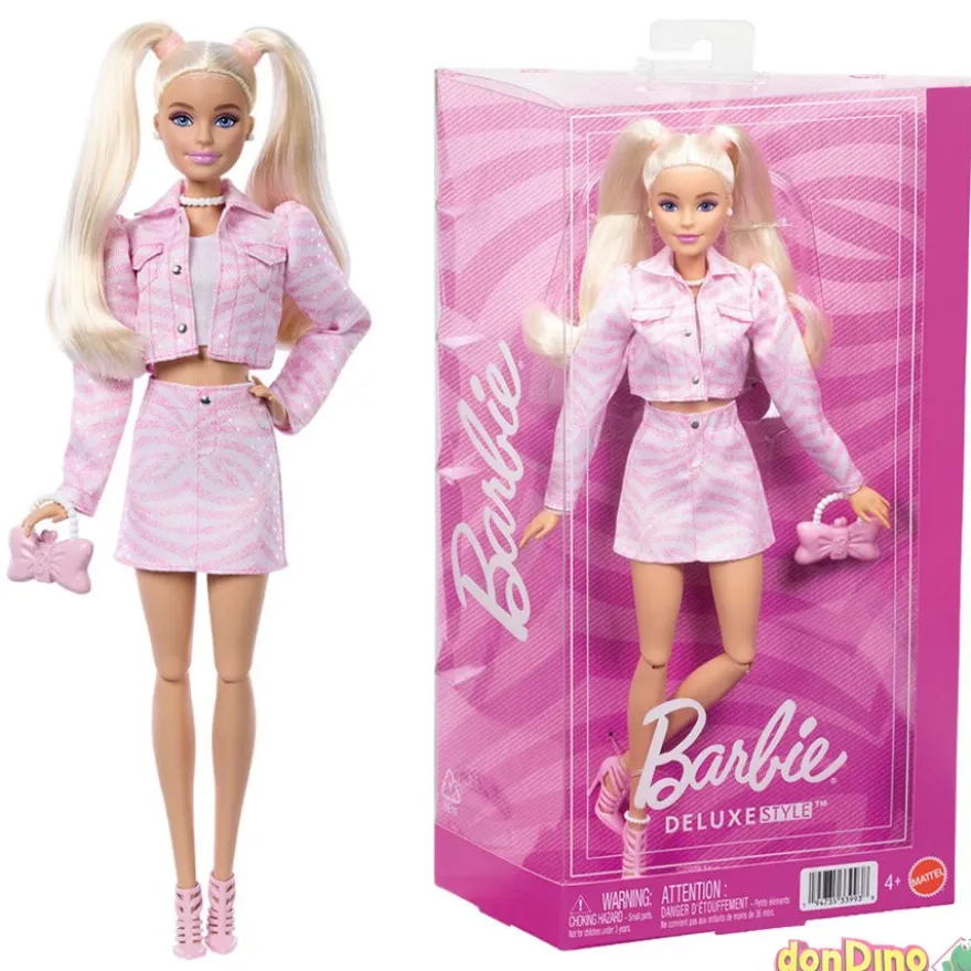 Muñeca barbie deluxe style chaqueta rosa