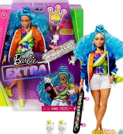 Muñeca barbie extra c/15 accesorios y mascota