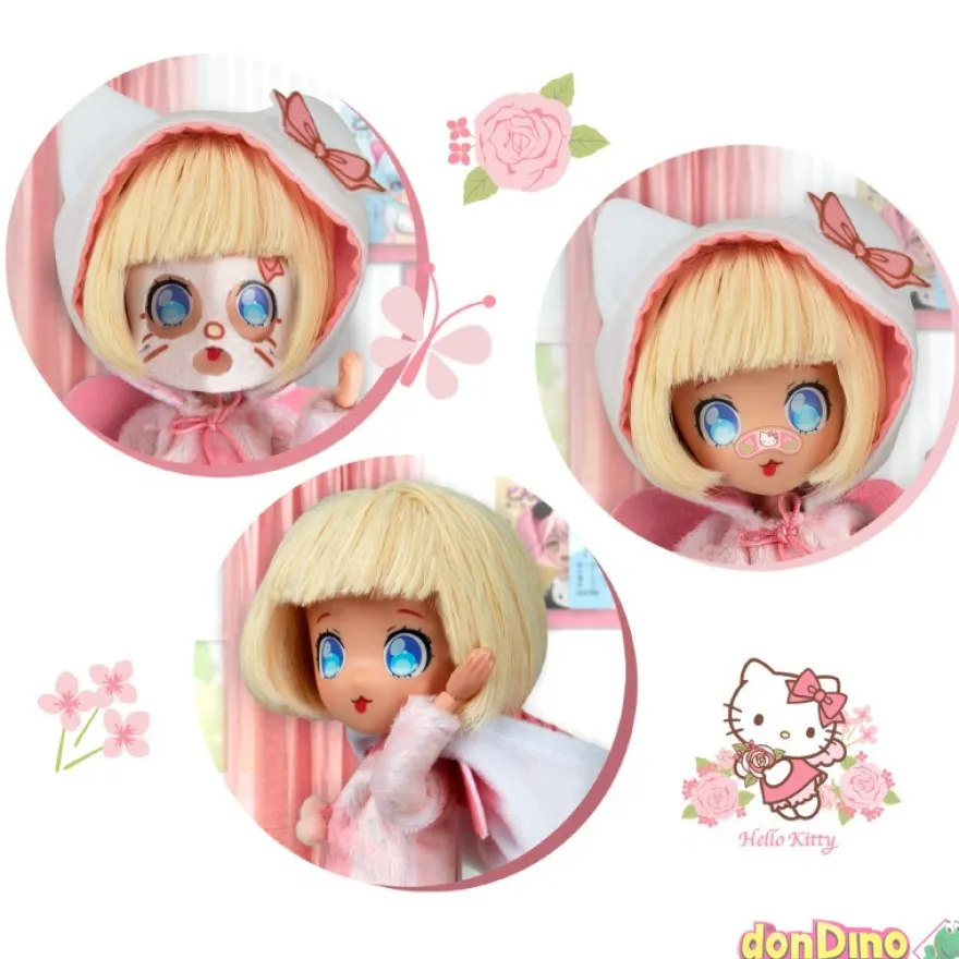 Muñeca hello kitty pijama party