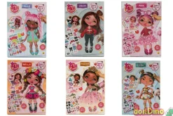 Muñeca magnetica c/vestidos y acces 50 pzas. magneticas - surtidas