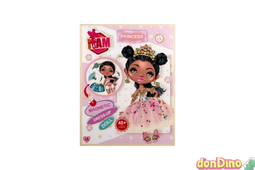 Muñeca magnetica c/vestidos y acces 50 pzas. magneticas - surtidas