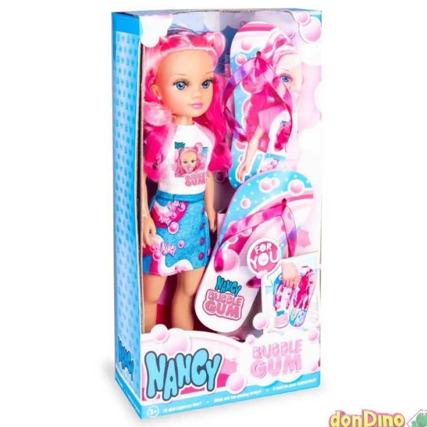 Muñeca nancy bubble gum c/chanclas de regalo