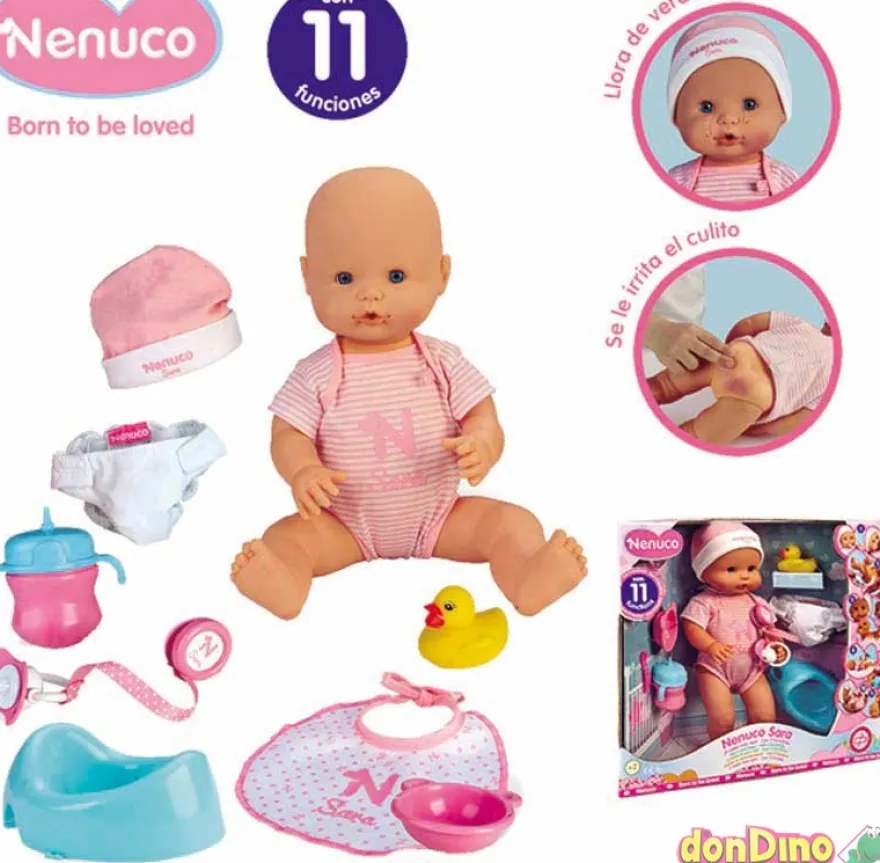 Muñeca nenuco sara con 11 funciones