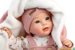 Muñeca reborn nadia 38 cm. con manta - cuerpo de tela