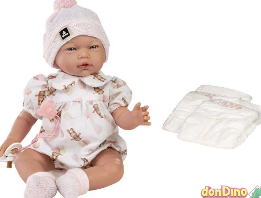 Muñeca reborn paula 42 cm. c/acceso sin pelo,c/peso,cuerpo blando