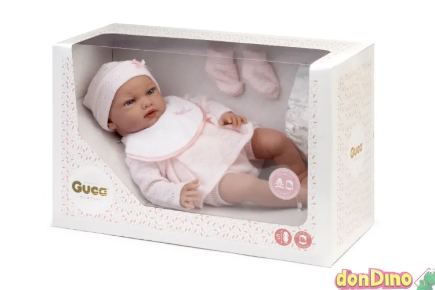 Muñeca reborn paula 42 cm. c/acceso sin pelo,c/peso,cuerpo de tela