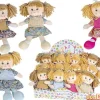 Muñeca trapo chaleco 30cm. surtidas daniela