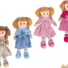 Muñeca trapo 40 cm. vestido cuadros surtidos