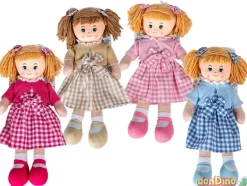 Muñeca trapo 50 cm. vestido cuadros surtidos