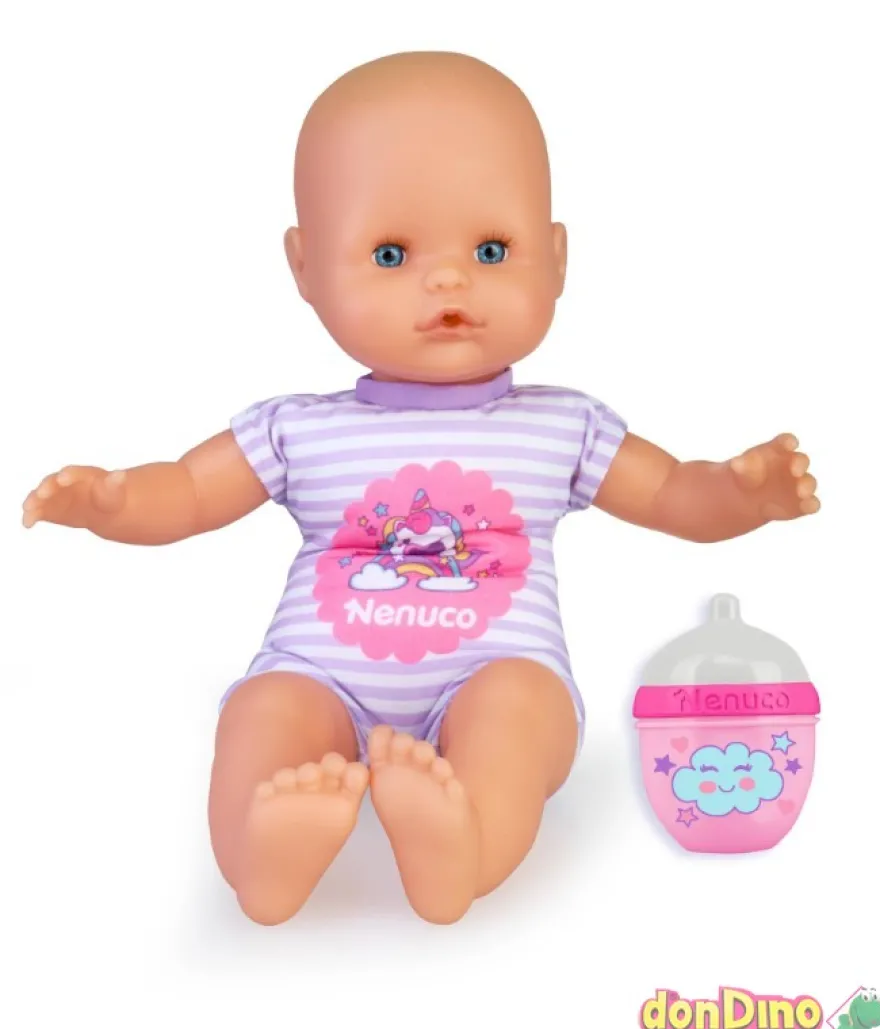 Muñeco nenuco con biberon sonajero soft