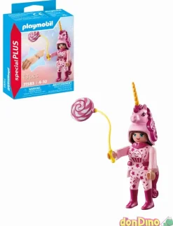 Mujer c/disfraz unicornio playmobil special plus - 13 pzas.