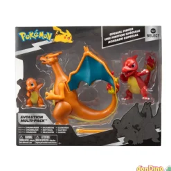 Multi-Pack Evolution Pokémon Acabado Especial Chamander-Charmeleon-Charizar