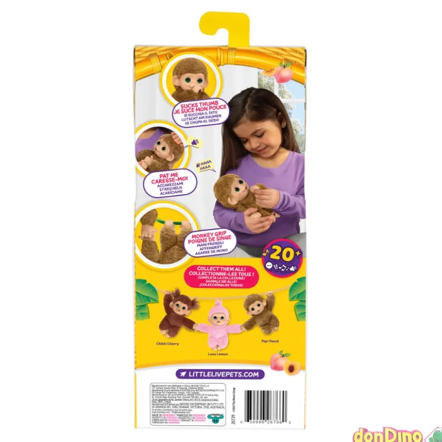 My baby monkey minis little live pets surtidos +20 sonidos