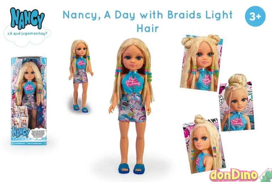 Nancy un dia de trenzas rubia