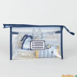 Neceser aseo viaje bluey vaso, cepillo y toalla