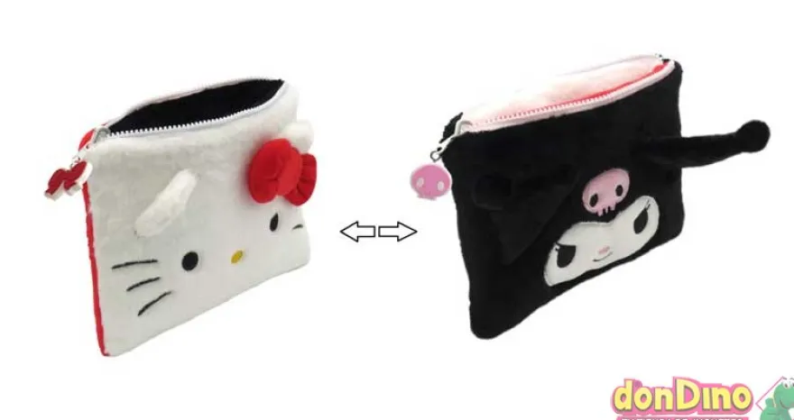 Neceser peluche hello kitty revers. reversible - hello kitty/kuromi