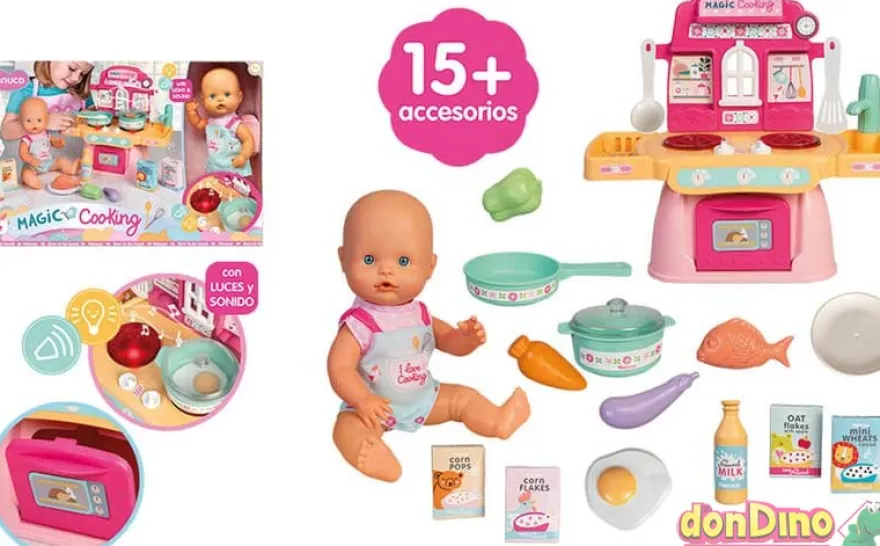 Nenuco cocinita magica luz y sonido - 15 accesorios