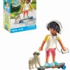 Niño skate con perro playmobil my life - 8 pzas.