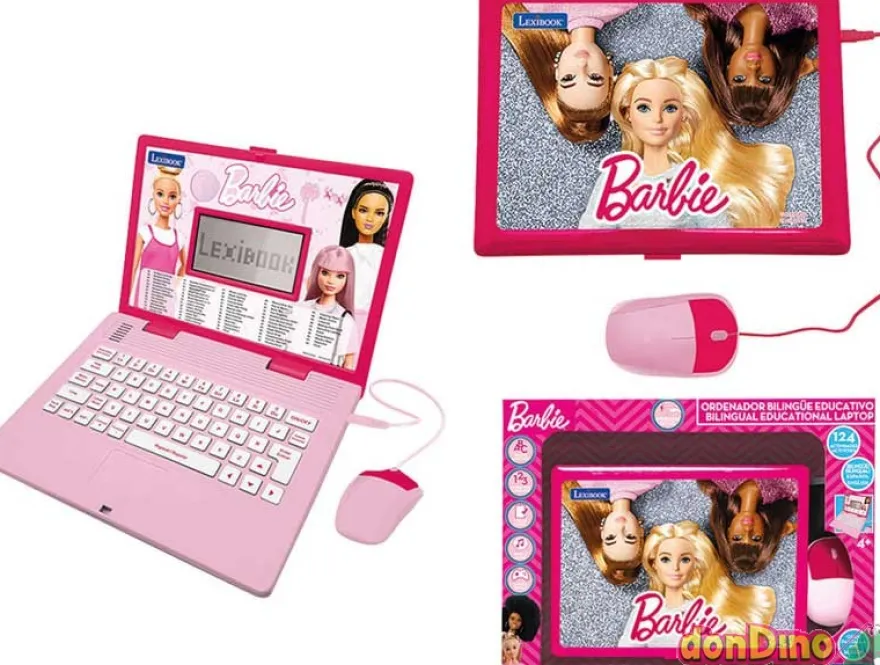 Ordenador bilingue educativo barbie 124 actividades