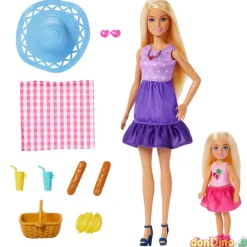 Pack barbie familia y amigos barbie y chelsea