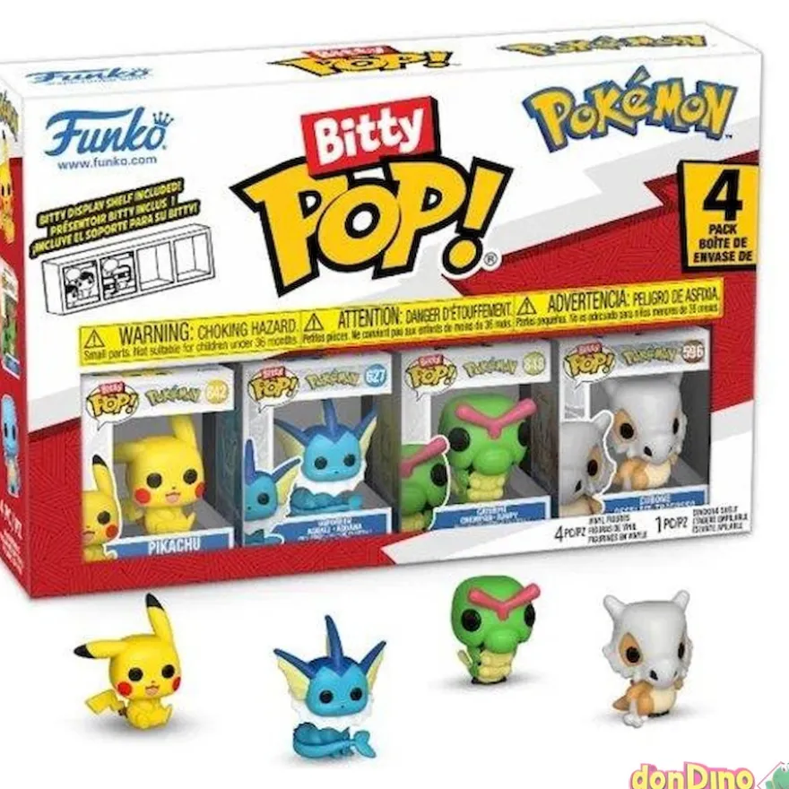 Pack 4 Bitty Pop! Funko Pokémon Surtidos