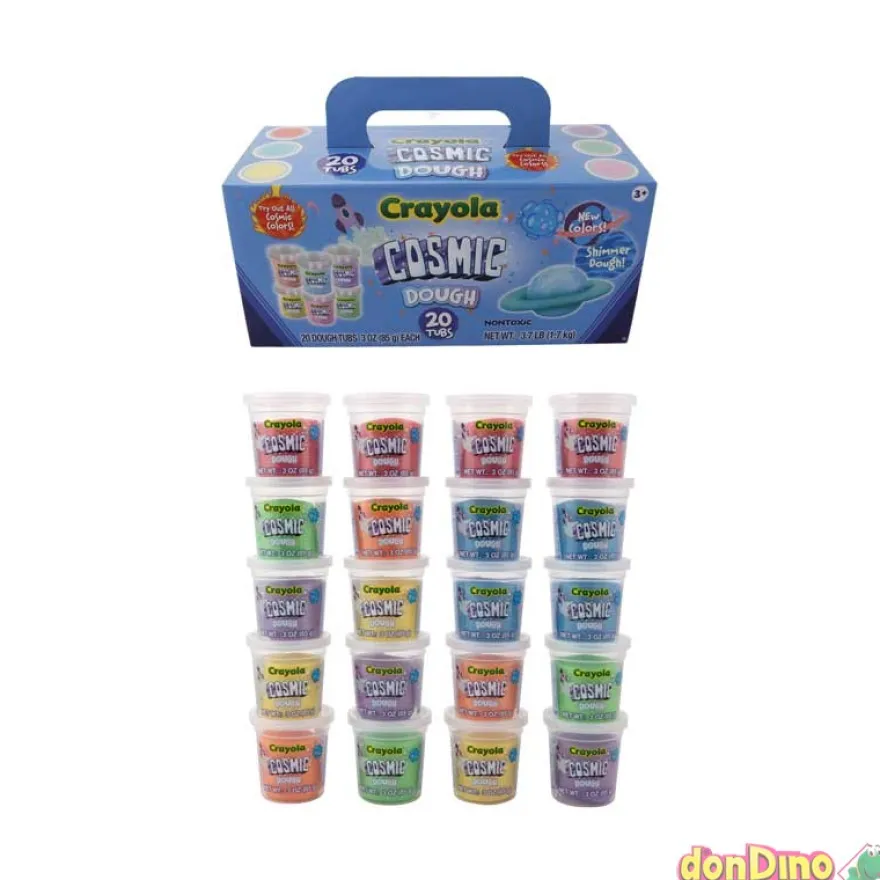 Pack 20 botes crayola cosmic dough 85 gramos