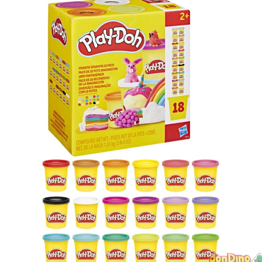 Pack 18 botes play-doh