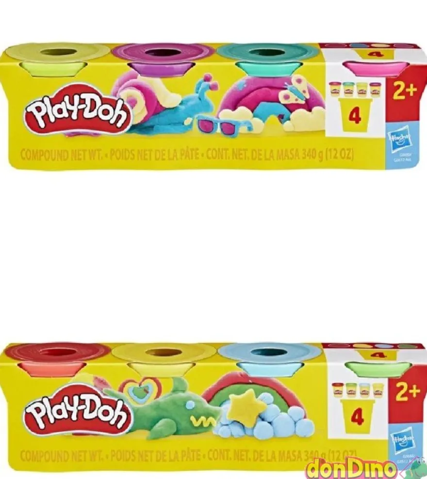 Pack 4 botes play-doh surtidos
