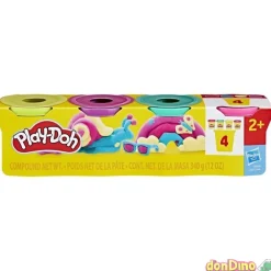 Pack 4 botes play-doh surtidos