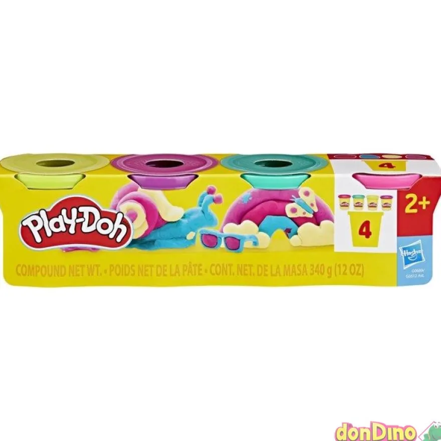 Pack 4 botes play-doh surtidos