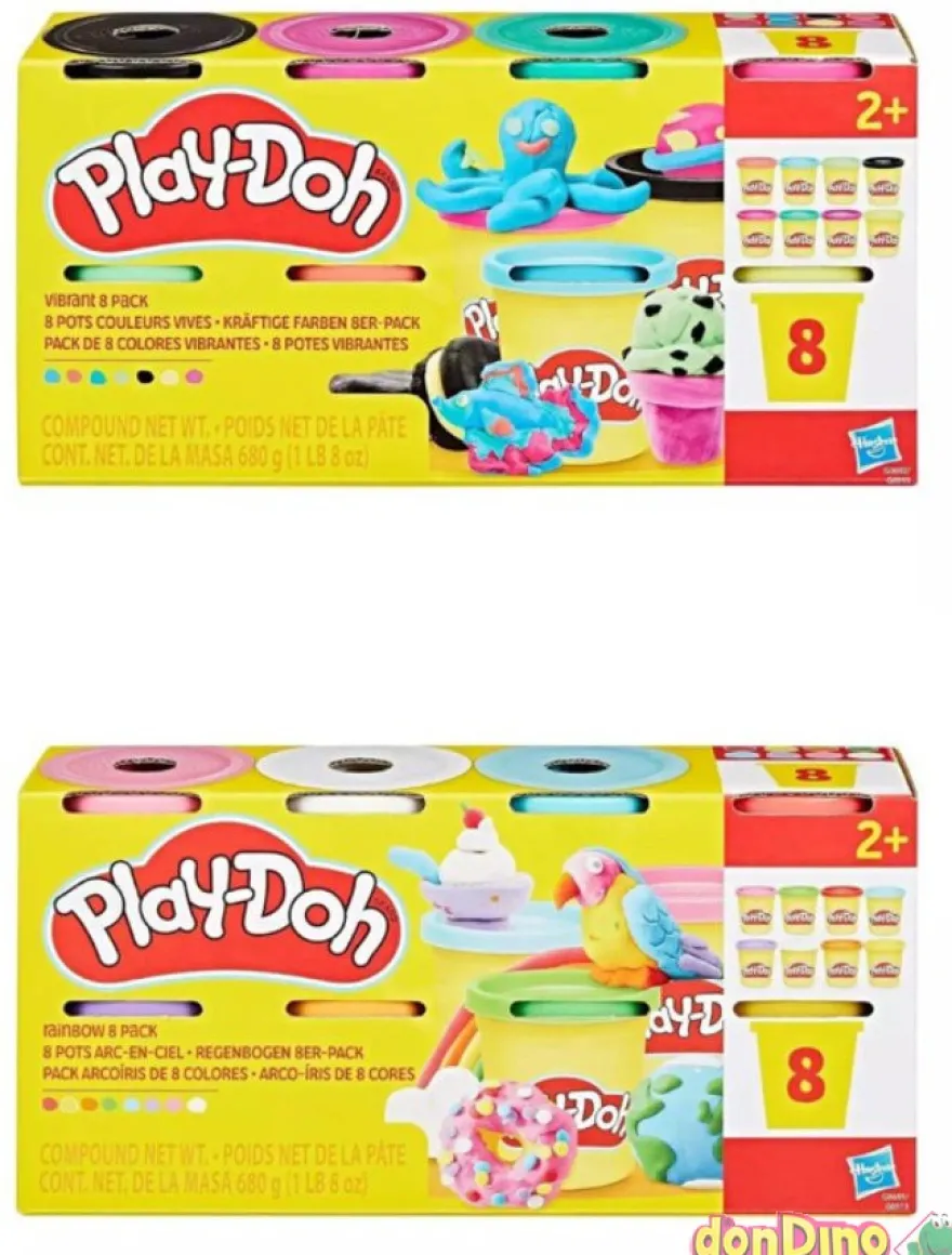 Pack 8 botes play-doh surtidos