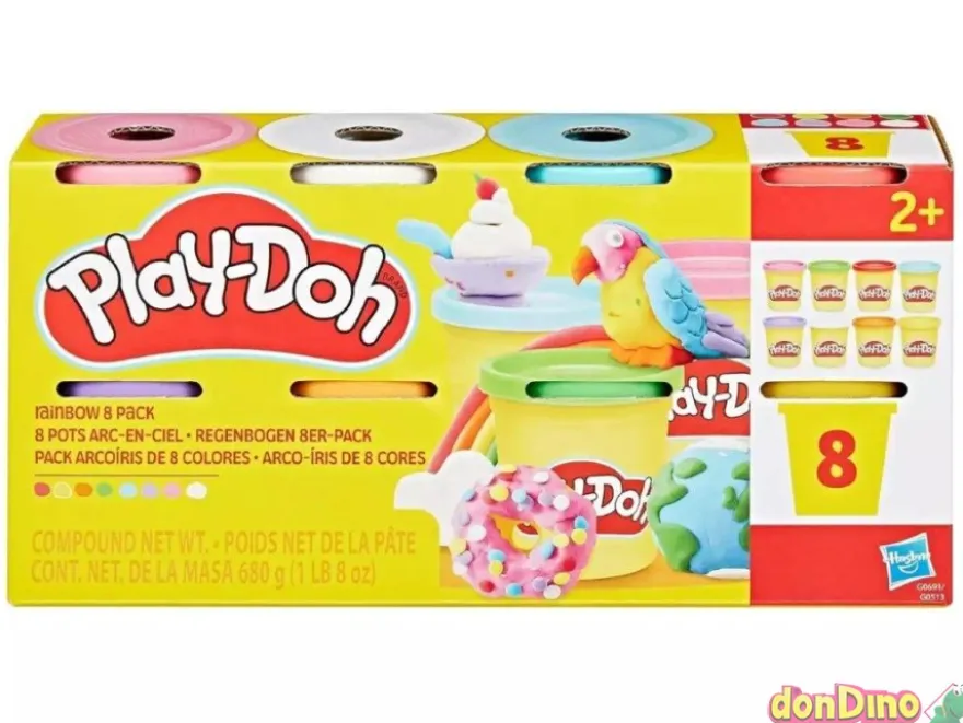 Pack 8 botes play-doh surtidos