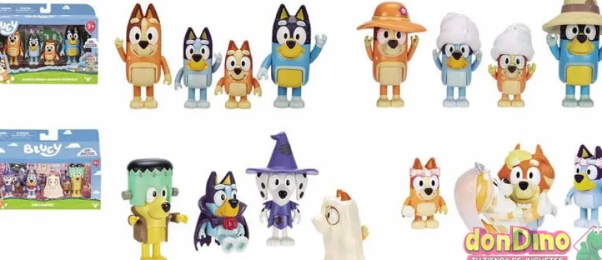 Pack 4 figuras bluey surtidos
