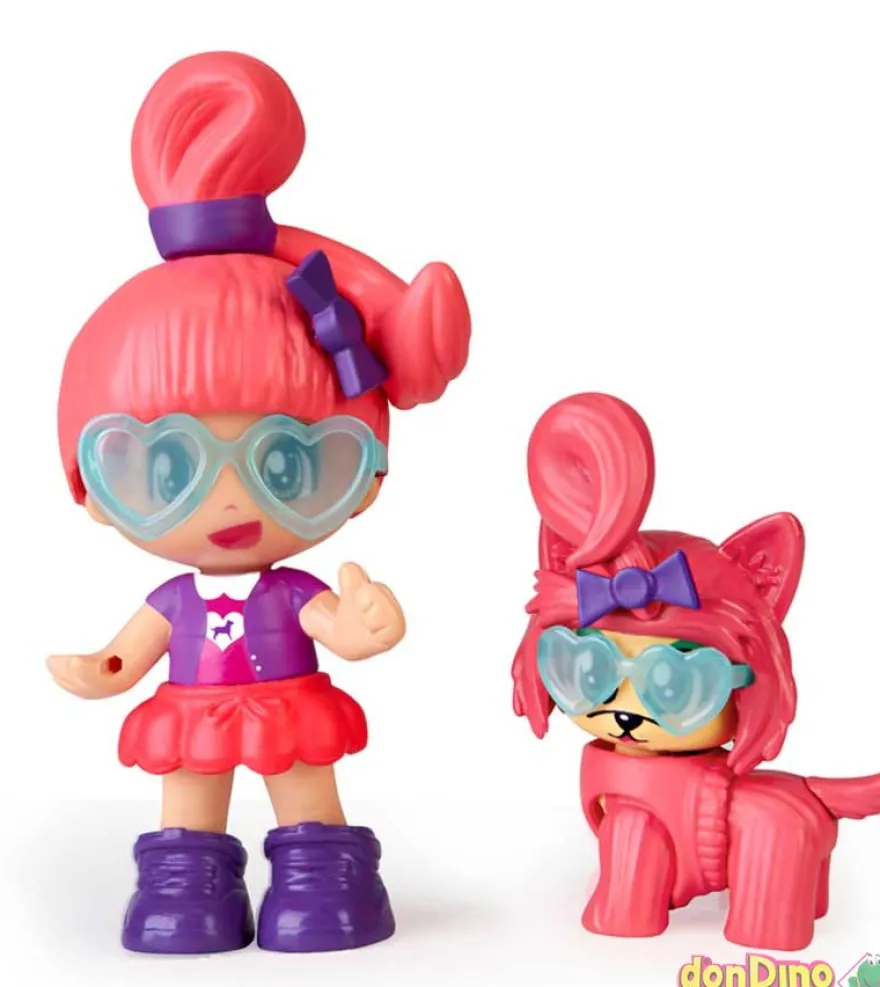 Pack 2 figuras c/mascotas pinypon my puppy and me